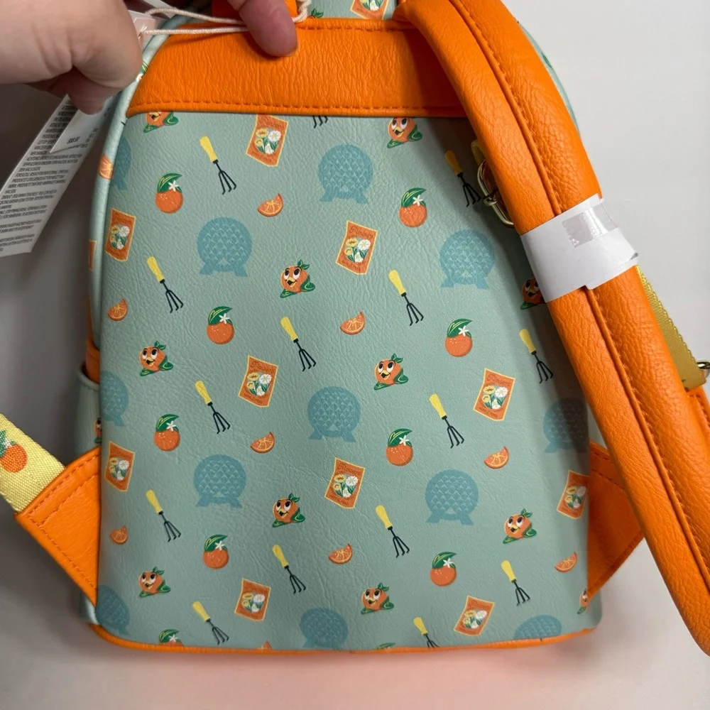 NWT. Disney Loungefly featuring Orange Bird. Approx. 10" H x 9 1/2" W x 5" D - Picture 8 of 14